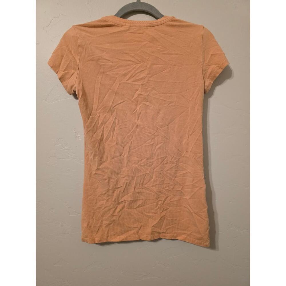 GUESS Peach Rhinestone Logo Baby Tee ✨ - Picture 6 of 6
